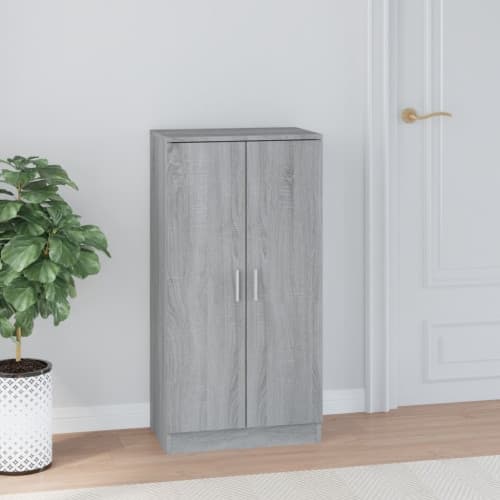 Skoskåp grå sonoma 55x35x108 cm konstruerat trä