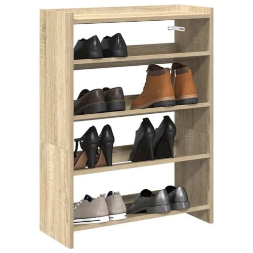 Skohylla sonoma-ek 60x25x81 cm konstruerat trä