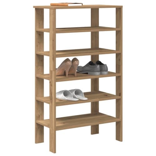 Skohylla ek 61x32x105 cm konstruerat trä