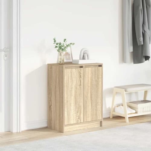 Skoskåp sonoma ek 57x34x76 cm konstruerat trä