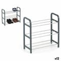 Miniatyrbillede 1 af 3: Skostativ Confortime Metal 3 niveauer 40 x 19 x 44 cm (40 x 19 x 44 cm)
