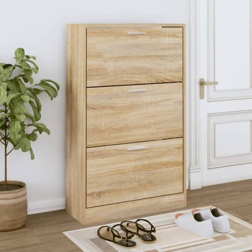 Skohylla sonoma-ek 63x24x103 cm konstruerat trä