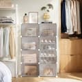 Miniatyrbillede 1 af 6: Sko rack, skoskab med 8 rum, stålramme