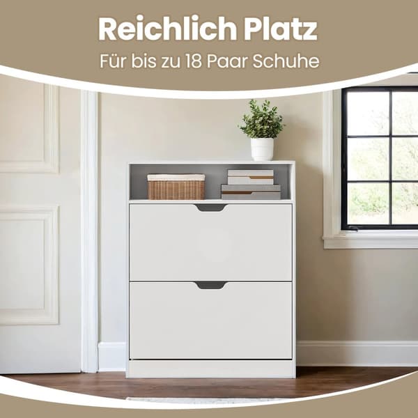 Schoenenkast 2 kleppen, schoenenkantelaar, schoenenrek