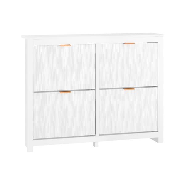 Sko Skab, FSR186-W, 104x23x82 cm, Hvid