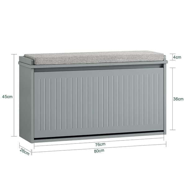 Skobænk, FSR98-L-HG, 80x26x45 cm, Brun