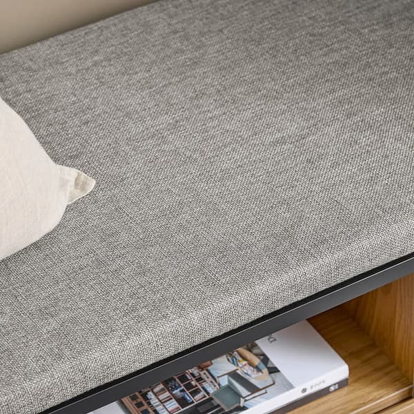 Skobænk, FSR175-N, 110x35x44 cm, Brun
