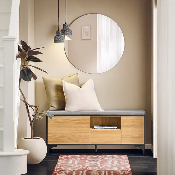 Skobænk, FSR175-N, 110x35x44 cm, Brun