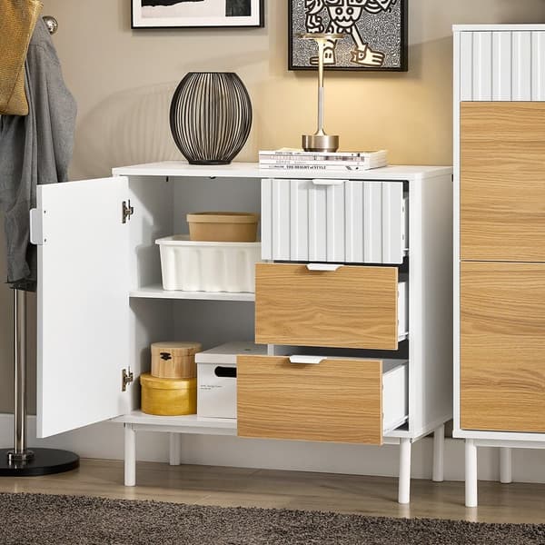 Køkkensidebord, FSB91-WN, 75x35x76 cm, Hvid