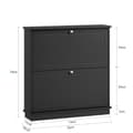 Miniatyrbillede 2 af 7: Sko Skab, FSR99-SCH, 76x18x79 cm, Brun