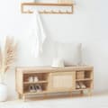 Miniatyrbild 9 av 9: Vardagsrumsmöbler, Skoskåp, FSB87, 80x35x87 cm, Brun