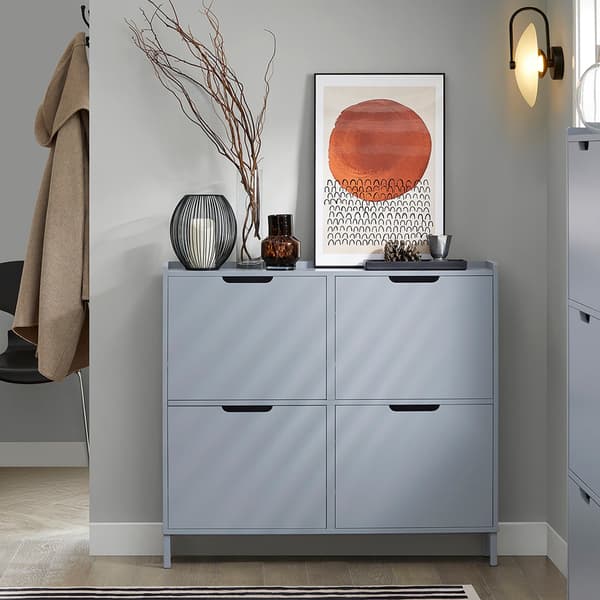 Kenkäkaappi, FSR100, 100x19x90 cm, Valkoinen