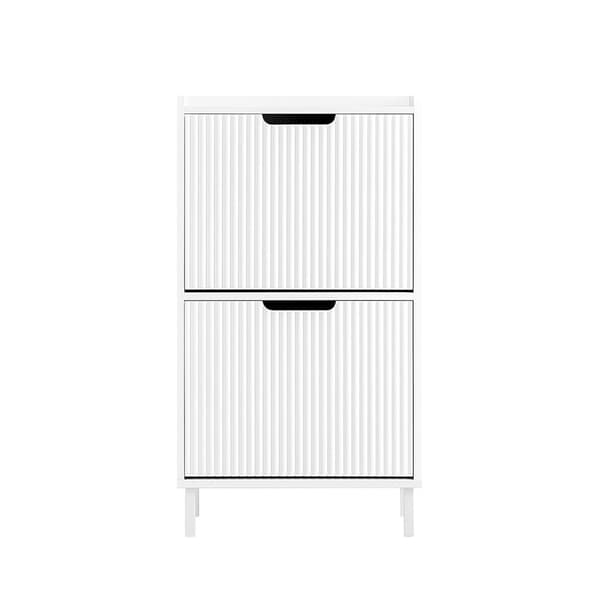 Sko Skab, FSR177-W, 50x19x90 cm, Hvid
