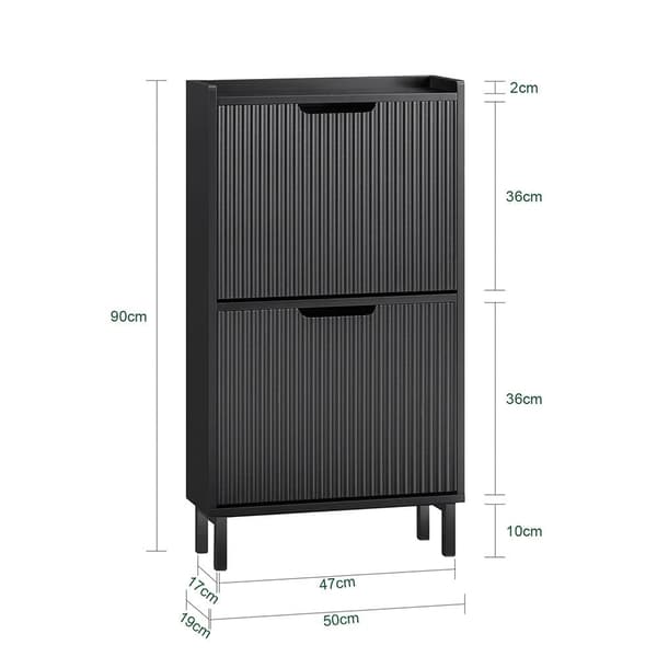 Sko Skab, FSR177-SCH, 50x19x90 cm, Brun
