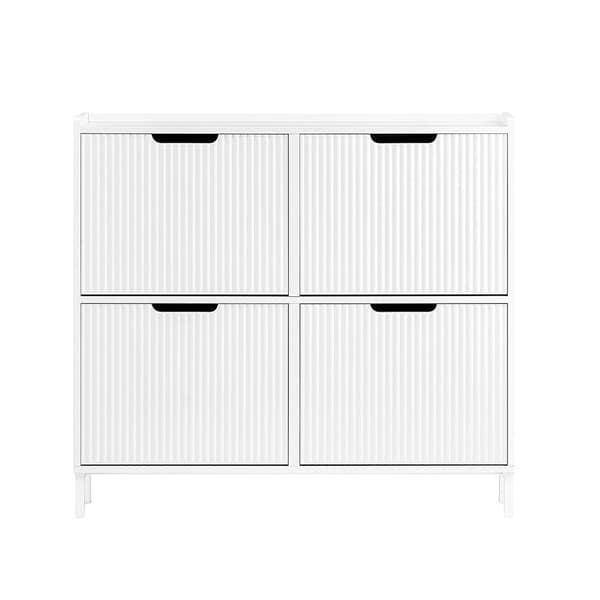 Skoskab, FSR177-L-W, 100x19x91 cm, Hvid