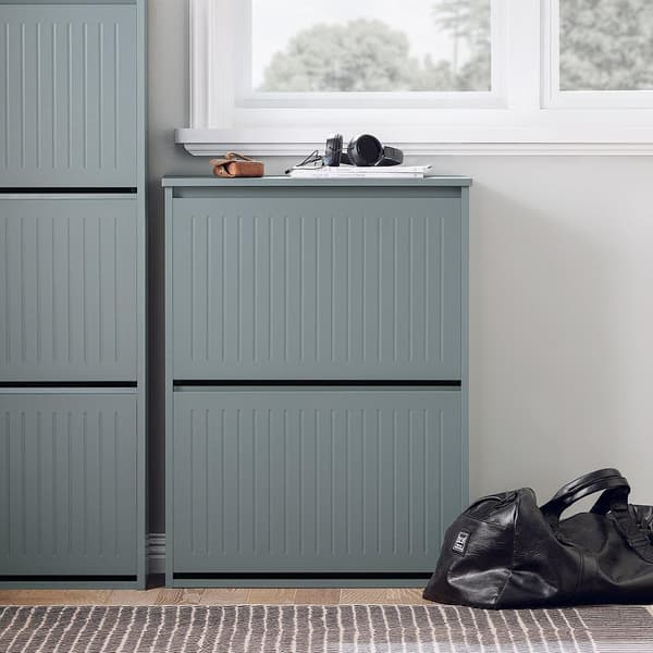 Skoskab, FSR165-K-HG, 26x81x61 cm, Grå
