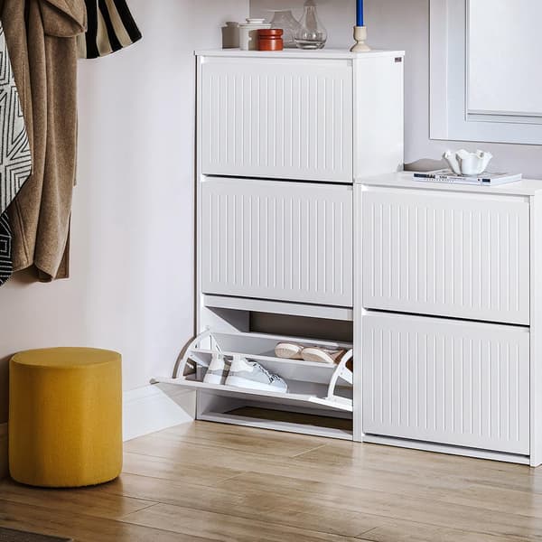 Skoskab, FSR165-H-W, 26x120x61 cm, Hvid