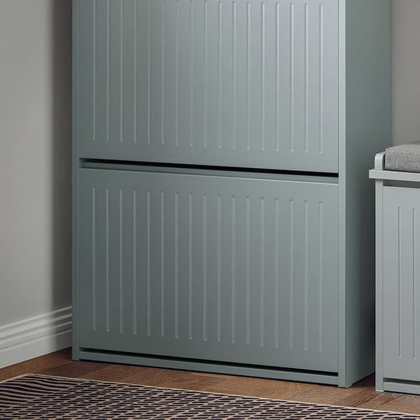 Skoskåp, FSR165-HG, 26x100x61 cm, Grå