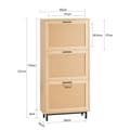 Miniatyrbillede 3 af 9: Sko Skab, FSR155-N, 60x24x127 cm, Brun