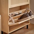 Miniatyrbillede 7 af 9: Sko Skab, FSR155-N, 60x24x127 cm, Brun