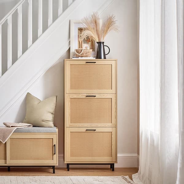 Sko Skab, FSR155-N, 60x24x127 cm, Brun