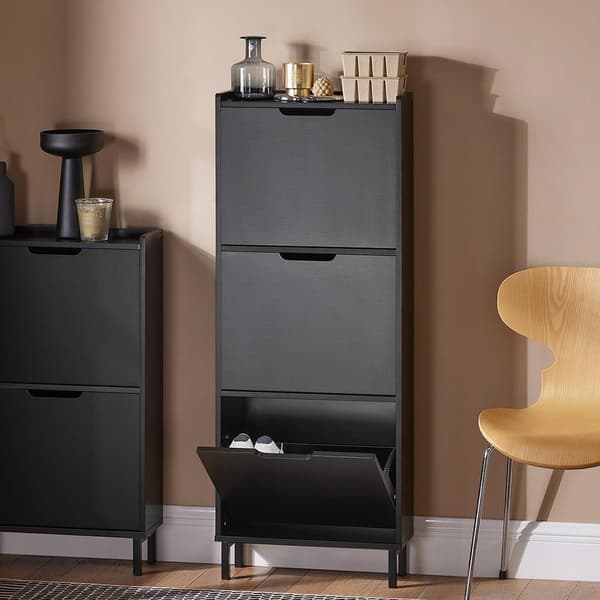 Sko Skab, FSR151-H-SCH, 19x91/129x50 cm, Brun