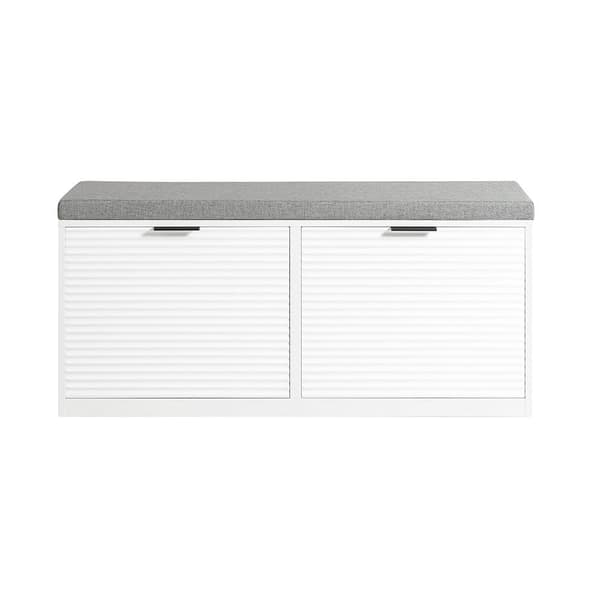 Skobænk, FSR147-W, 35x48x105 cm, Hvid