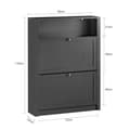 Miniatyrbillede 3 af 5: Sko Skab, FSR87-SCH, 80x24x110 cm, Brun