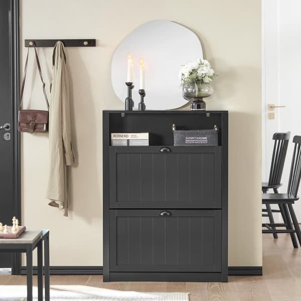 Sko Skab, FSR87-SCH, 80x24x110 cm, Brun
