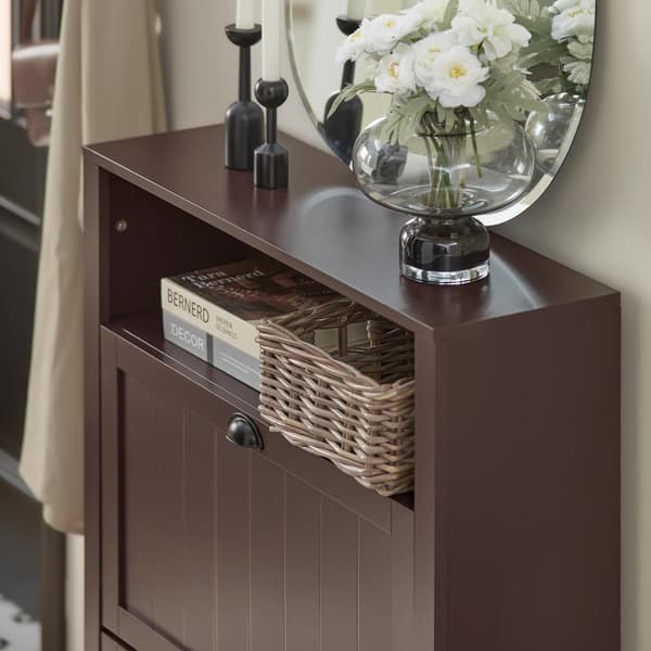 Sko Skab, FSR87-BR, 80x24x110 cm, Brun