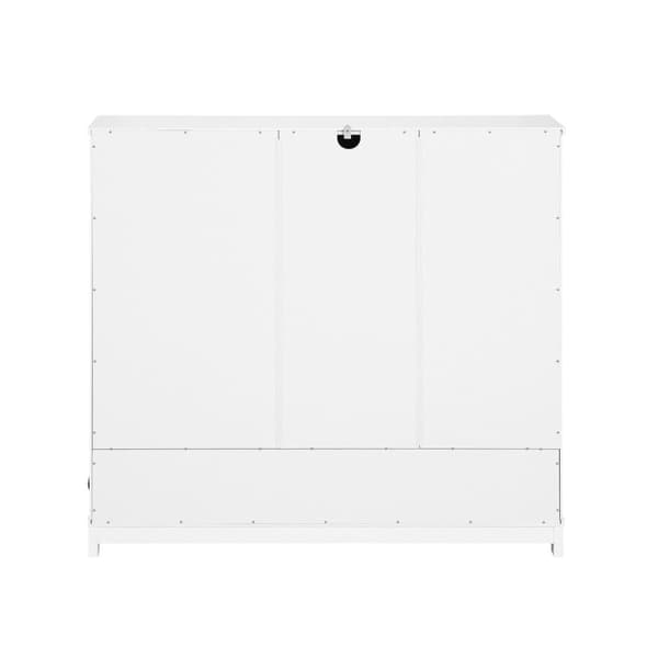 Sko Skab, FSR114-W, 102x24x96 cm, Hvid