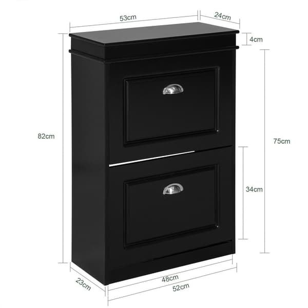 Sko Rack, FSR78-SCH, 53x24x82 cm, Brun
