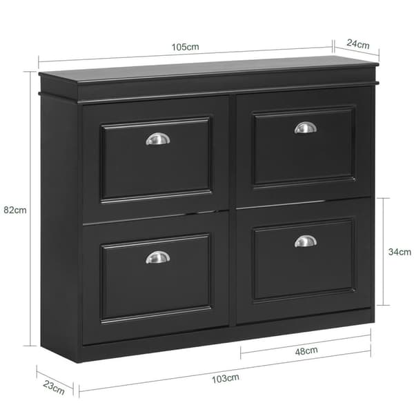 Sko Skab, FSR79-SCH, 105x24x82 cm, Brun
