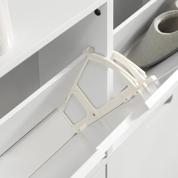 Sko Skab, FSR100-W, 100x19x91 cm, Hvid