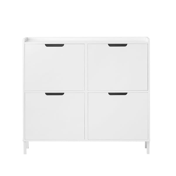 Sko Skab, FSR100-W, 100x19x91 cm, Hvid
