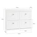 Miniatyrbillede 3 af 5: Skoskab, FSR79-W, 105x24x83 cm, Hvid
