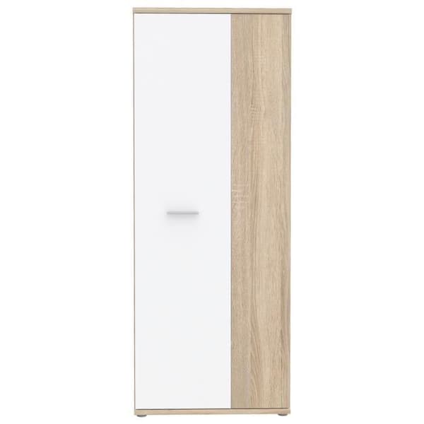 MISCA skoskåp - Modern stil med Sonoma ek och matt vit dekor - L 69 cm