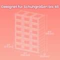 Miniatyrbild 6 av 6: Sko förvaringsskåp, SONGMICS LSP205B01, 35,5x25,5x105 cm, Svart
