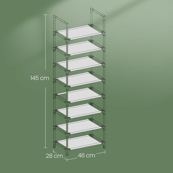 Skoopbevaring, SONGMICS LSR24BK, 46x28x145 cm, Sort