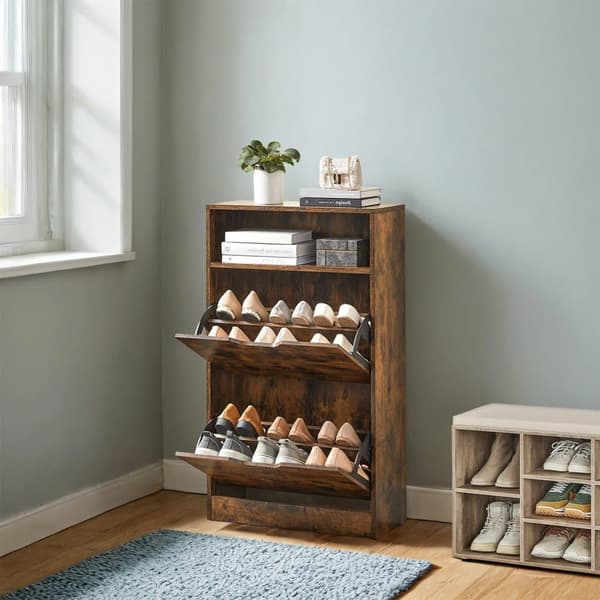 Skoskab, VASAGLE LBC040X01, 60x24x102 cm, Brun