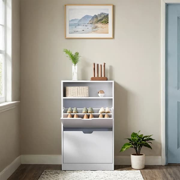 Skoskab, VASAGLE LBC040X01, 60x24x102 cm, Brun