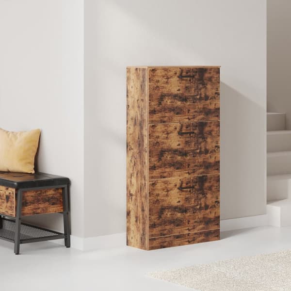 Skoskab, VASAGLE LBC030X01, 60x24x120 cm, Brun