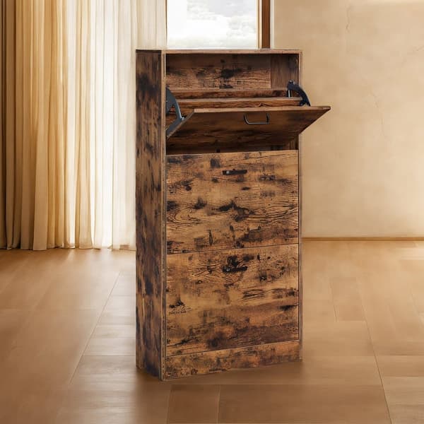 Skoskab, VASAGLE LBC030X01, 60x24x120 cm, Brun