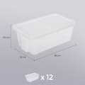Miniatyrbillede 4 af 5: Skoæsker, SONGMICS LSP12WT, 35x20x12.5 cm, Hvid