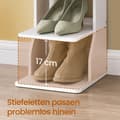 Miniatyrbillede 3 af 6: Sko reol, 30x26.4x110.4 cm, Hvid