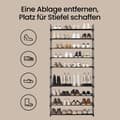 Miniatyrbillede 5 af 5: Skoopbevaring, 30x92x194 cm, Sort