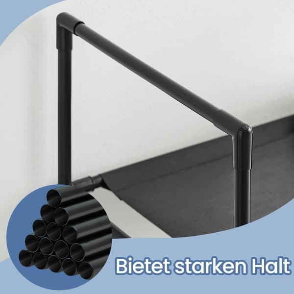 Kenkäteline, SONGMICS LSH010B02, 45x28x173 cm, Musta
