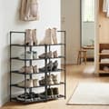 Miniatyrbillede 5 af 6: Skoopbevaring, 33x33x173 cm, Sort