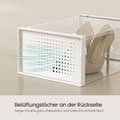 Miniatyrbild 4 av 6: Skokartonger, SONGMICS LSP08SWT, 33,5x23,2x14,3 cm, Transparent Vit