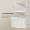 Miniatyrbild 2 av 6: Skokartonger, SONGMICS LSP08SWT, 33,5x23,2x14,3 cm, Transparent Vit
